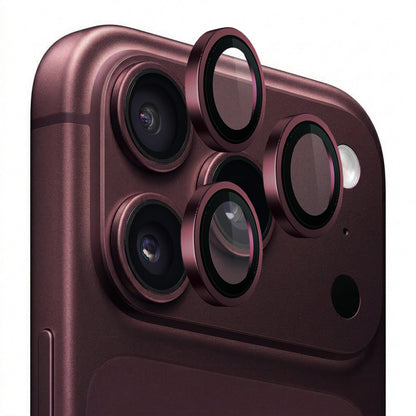 Lito Titanium AR Achtercamera Beschermfolie voor Apple iPhone 18 Pro / 18 Pro Max, Gehard Glas, Bordeaux