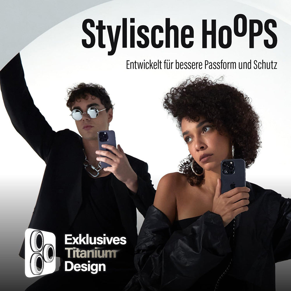 Beschermfolie PanzerGlass Hoops Glitter voor Apple iPhone 17 / 16 Plus / 16, Gehard Glas, Goudkleurig