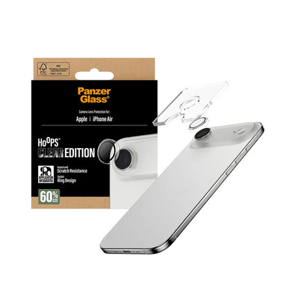 Beschermfolie PanzerGlass Hoops voor Apple iPhone 17 Air, Gehard Glas, Transparant
