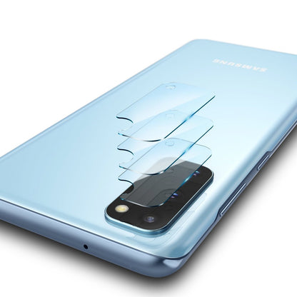 Beschermfolie Ringke IDGL voor de achtercamera van Samsung Galaxy S20 5G G981 / S20 G980, Gehard Glas, Set van 3 stuks, Transparant
