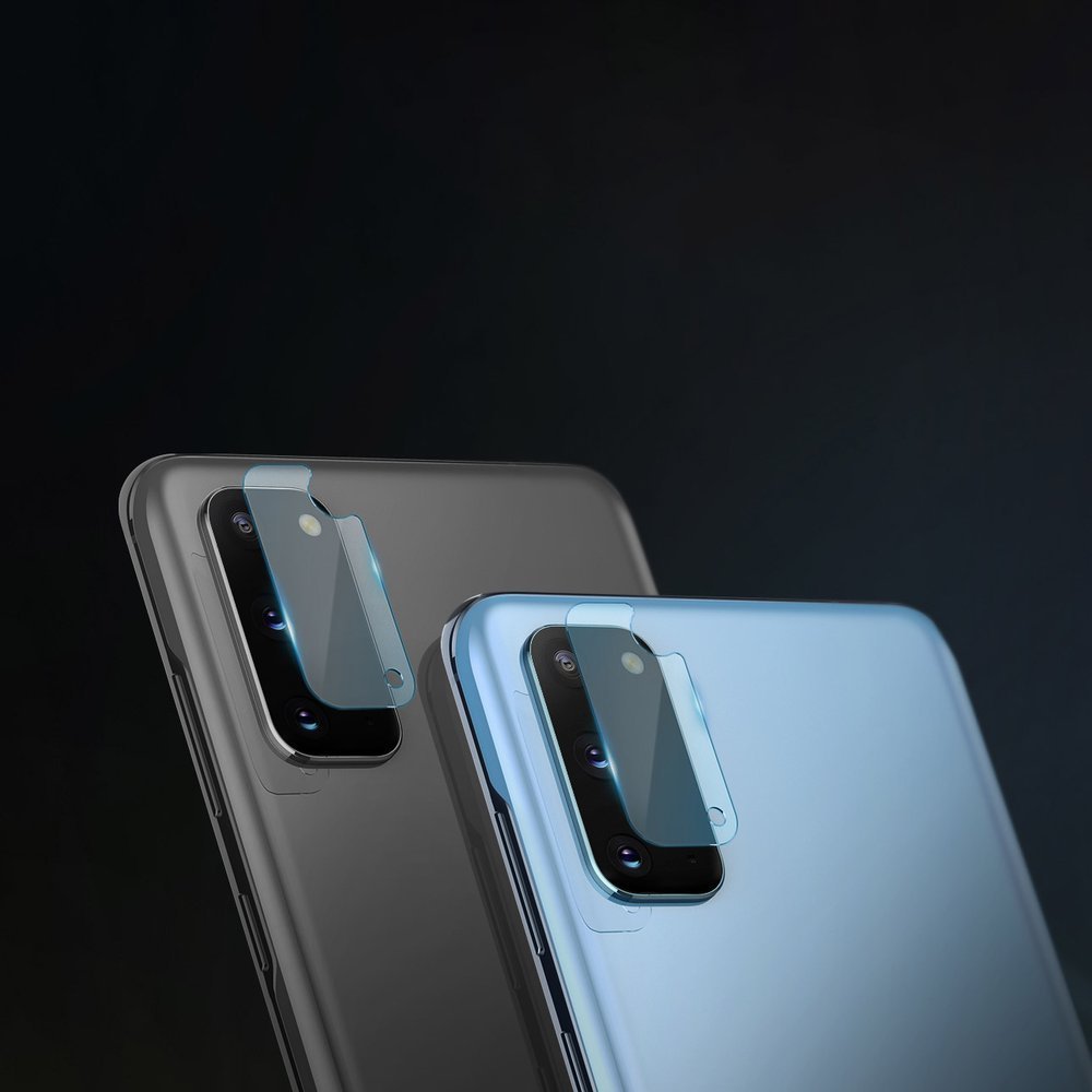 Beschermfolie Ringke IDGL voor de achtercamera van Samsung Galaxy S20 5G G981 / S20 G980, Gehard Glas, Set van 3 stuks, Transparant