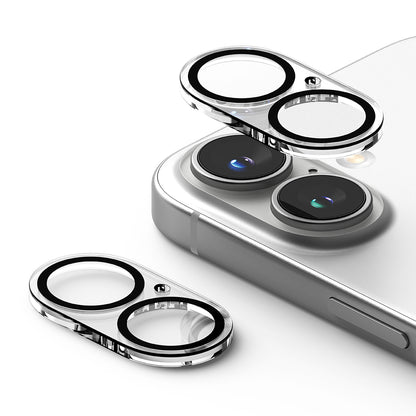 Ringke Achtercamera Beschermfolie voor Apple iPhone 16 Plus / 16, Gehard Glas, Set van 2 Stuks, Transparant
