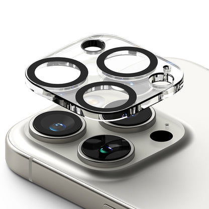 Beschermfolie Ringke Achtercamera voor Apple iPhone 16 Pro Max / 16 Pro, Gehard Glas, Set van 2 Stuks, Transparant