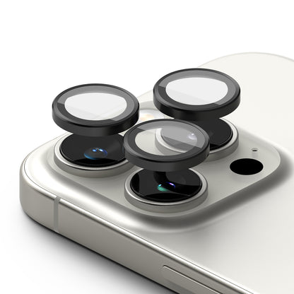 Beschermfolie Ringke Achtercamera voor Apple iPhone 16 Pro Max / 16 Pro, Gehard Glas, Set van 2 stuks, Zwart