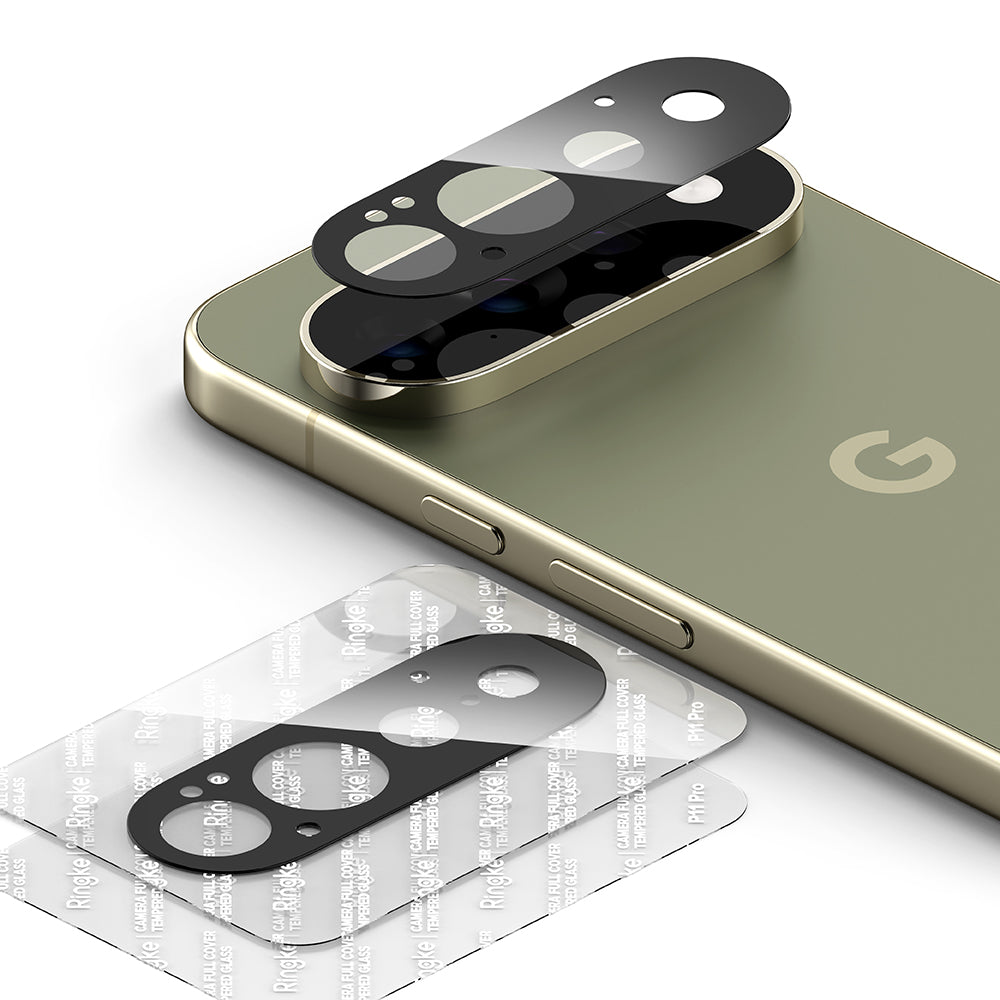 Ringke Rückkamera-Schutzfolie für Google Pixel 11 Pro, gehärtetes Glas, 2er-Set, schwarz