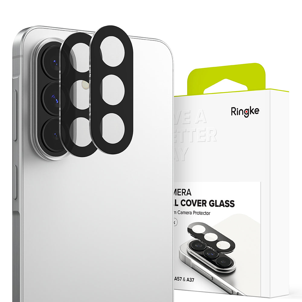 Ringke achtercamera beschermfolie voor Samsung Galaxy A57 5G / A37 5G, Gehard Glas, Set van 2 stuks, Transparant