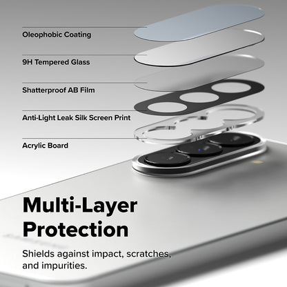 Ringke achtercamera beschermfolie voor Samsung Galaxy A57 5G / A37 5G, Gehard Glas, Set van 2 stuks, Transparant