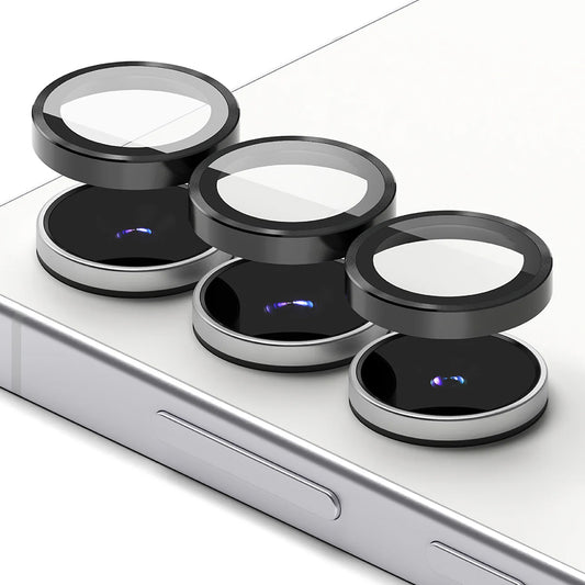 Ringke Achtercamera Beschermfolie voor Samsung Galaxy S25 FE, Gehard Glas, Set van 2 Stuks, Zwart