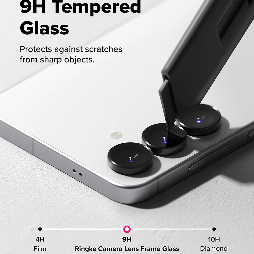 Ringke Rückkamera-Schutzfolie für Samsung Galaxy S25 FE, gehärtetes Glas, 2er-Set, Schwarz