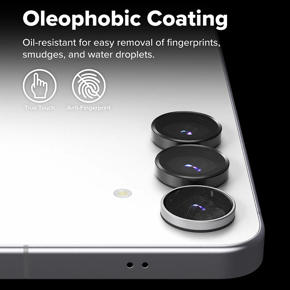 Ringke Rückkamera-Schutzfolie für Samsung Galaxy S25 FE, gehärtetes Glas, 2er-Set, Schwarz