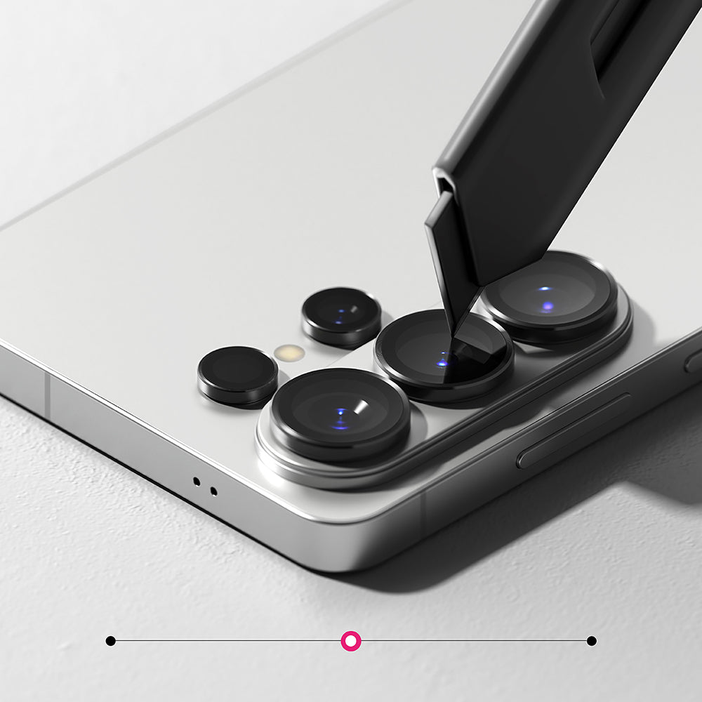 Film de protection Ringke pour caméra arrière Samsung Galaxy S26 Ultra, Verre trempé, Lot de 2 pièces, Noir