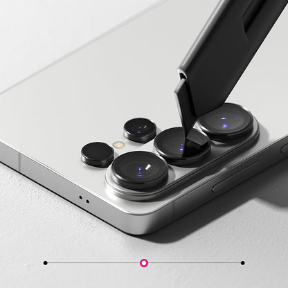 Film de protection Ringke pour caméra arrière Samsung Galaxy S26 Ultra, Verre trempé, Lot de 2 pièces, Noir