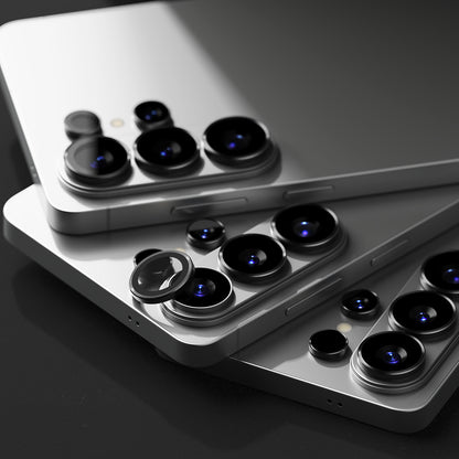 Film de protection Ringke pour caméra arrière Samsung Galaxy S26 Ultra, Verre trempé, Lot de 2 pièces, Noir