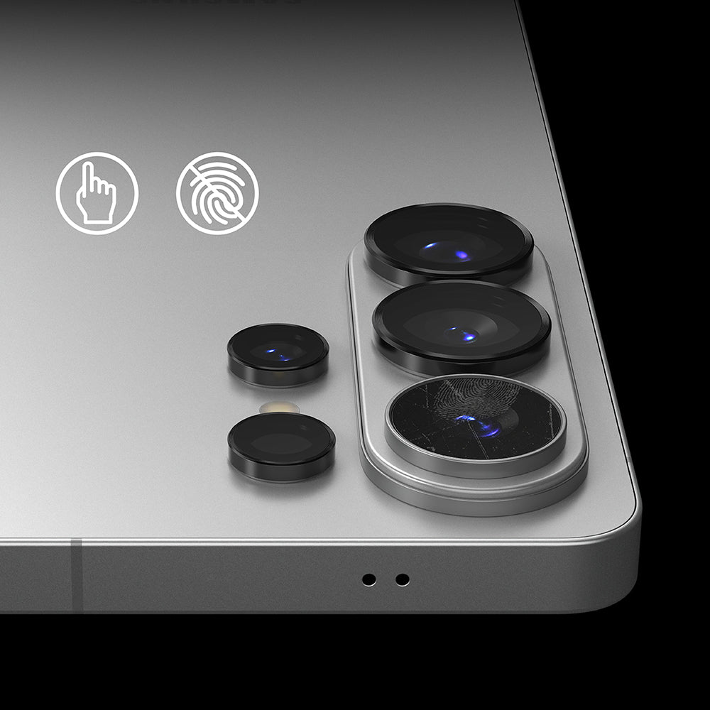 Film de protection Ringke pour caméra arrière Samsung Galaxy S26 Ultra, Verre trempé, Lot de 2 pièces, Noir