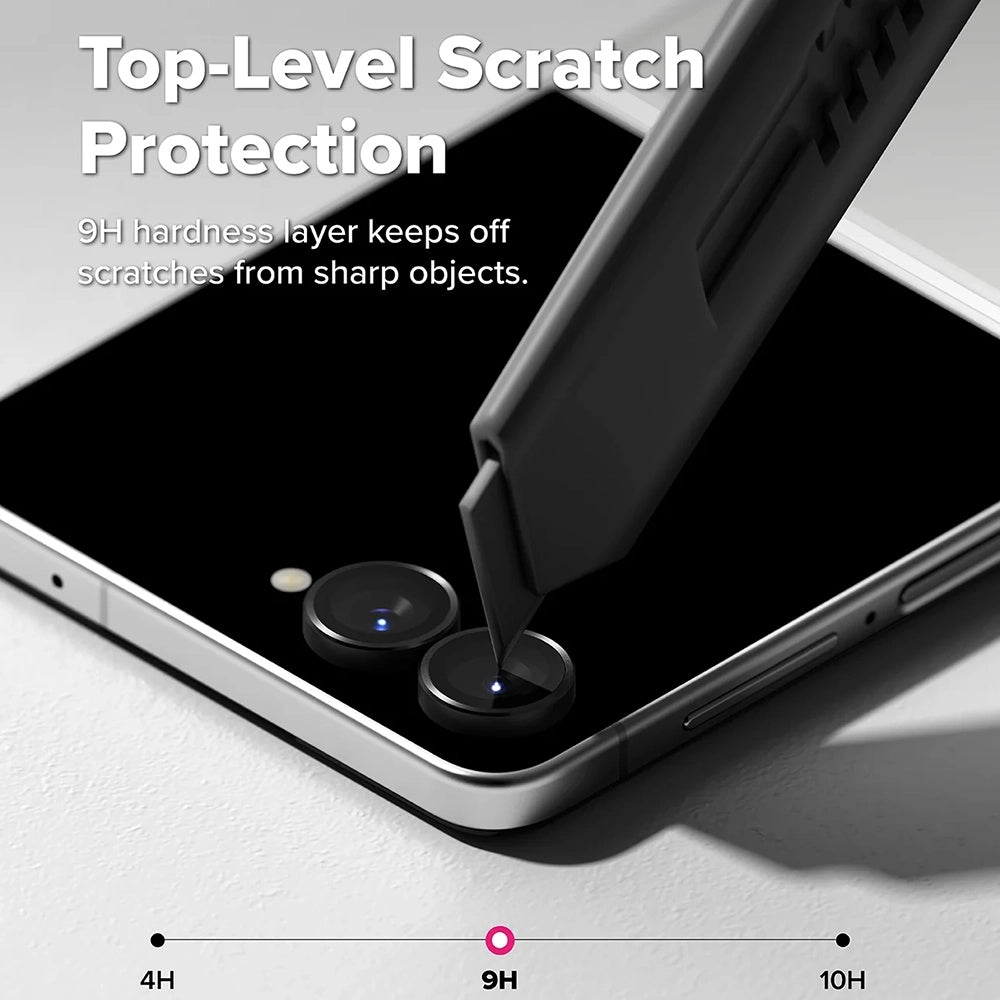Ringke Rear Camera Protective Film for Samsung Galaxy Z Flip8 F776, Tempered Glass, Set of 2 Pieces, Black