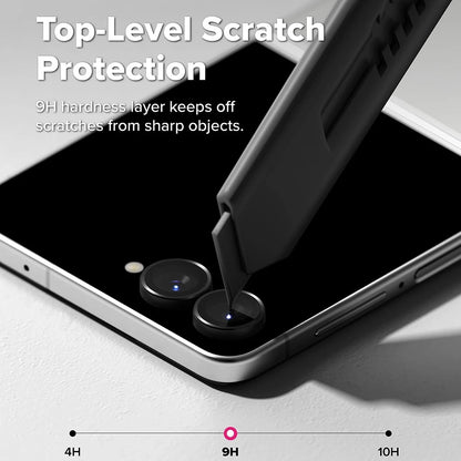 Ringke Rear Camera Protective Film for Samsung Galaxy Z Flip8 F776, Tempered Glass, Set of 2 Pieces, Black