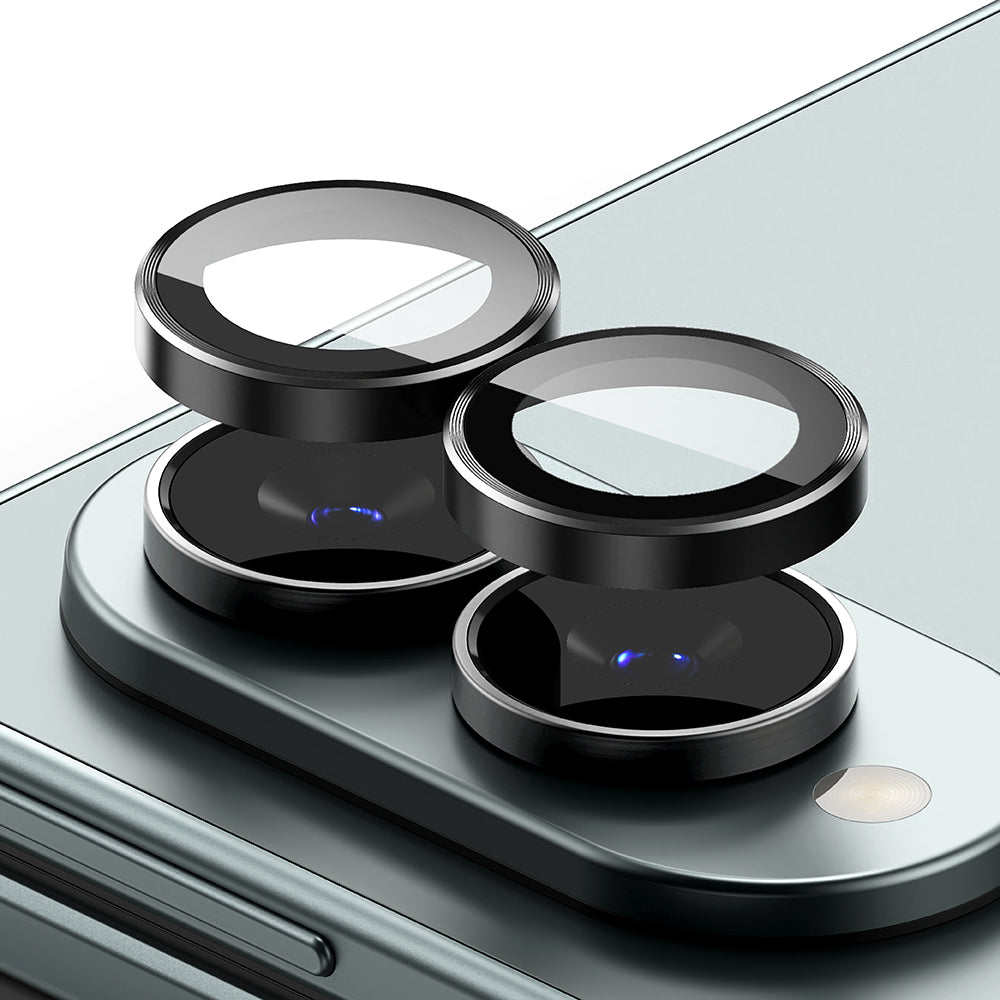 Ringke achtercamera beschermfolie voor Samsung Galaxy Z Fold8 F971, gehard glas, set van 2 stuks, zwart