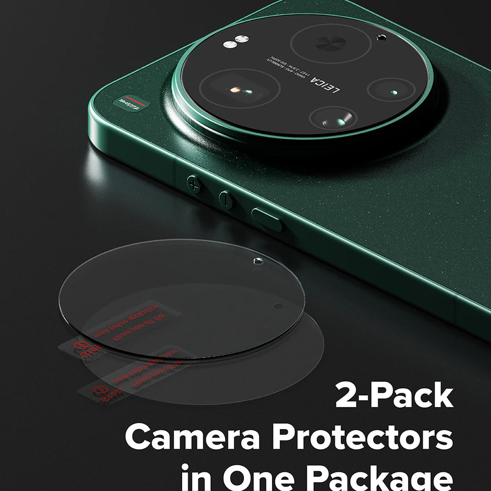 Ringke achtercamera beschermfolie voor Xiaomi 17 Ultra, gehard glas, set van 2 stuks, transparant