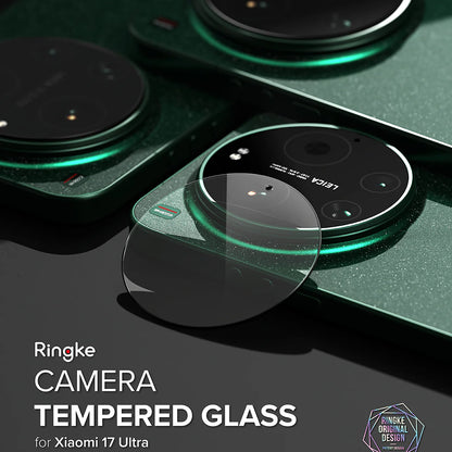 Ringke achtercamera beschermfolie voor Xiaomi 17 Ultra, gehard glas, set van 2 stuks, transparant