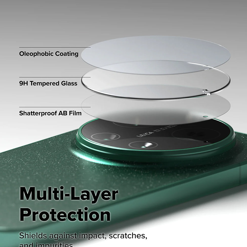 Ringke achtercamera beschermfolie voor Xiaomi 17 Ultra, gehard glas, set van 2 stuks, transparant