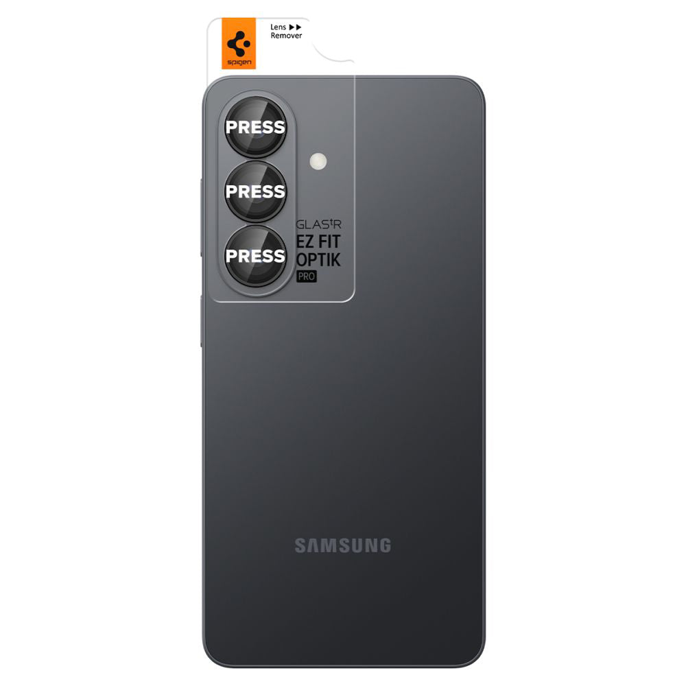 Schutzfolie für die Rückkamera Spigen GlastR EZ FIT Optik Pro HD für Samsung Galaxy S26 Plus S947, Gehärtetes Glas, Set mit 2 Stück, Schwarz