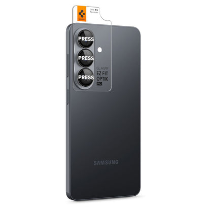 Schutzfolie Rückkamera Spigen GlastR EZ FIT Optik Pro HD für Samsung Galaxy S26 S942, Gehärtetes Glas, Set 2 Stück, Schwarz AGL11099