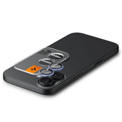 Schutzfolie für die Rückkamera Spigen GlastR EZ FIT Optik Pro für Apple iPhone 17 / 16 Plus / 16, gehärtetes Glas, 2er-Set, Blau