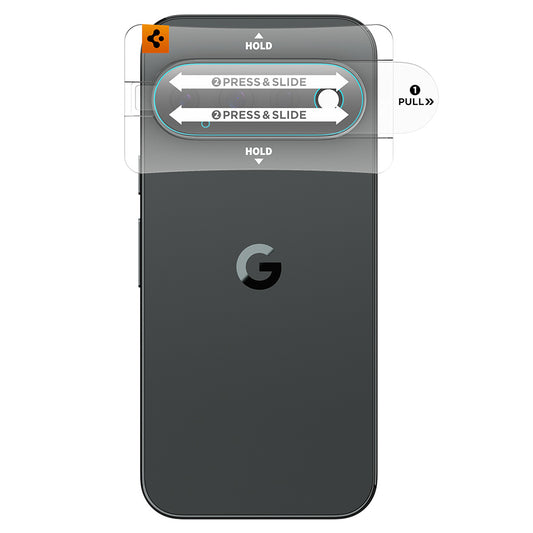 Film de protection pour caméra arrière Spigen GlastR EZ FIT Optik Pro pour Google Pixel 11, Verre trempé, Lot de 2 pièces, Noir AGL11479