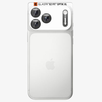Beschermfolie Achtercamera Spigen GlastR EZ FIT Optik Pro XL voor Apple iPhone 18 Pro, Gehard Glas, Donkergrijs AGL12035