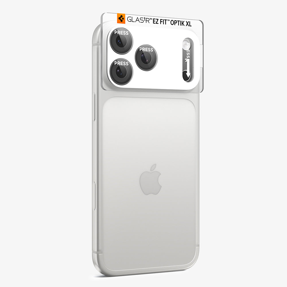 Beschermfolie Achtercamera Spigen GlastR EZ FIT Optik Pro XL voor Apple iPhone 18 Pro, Gehard Glas, Donkergrijs AGL12035