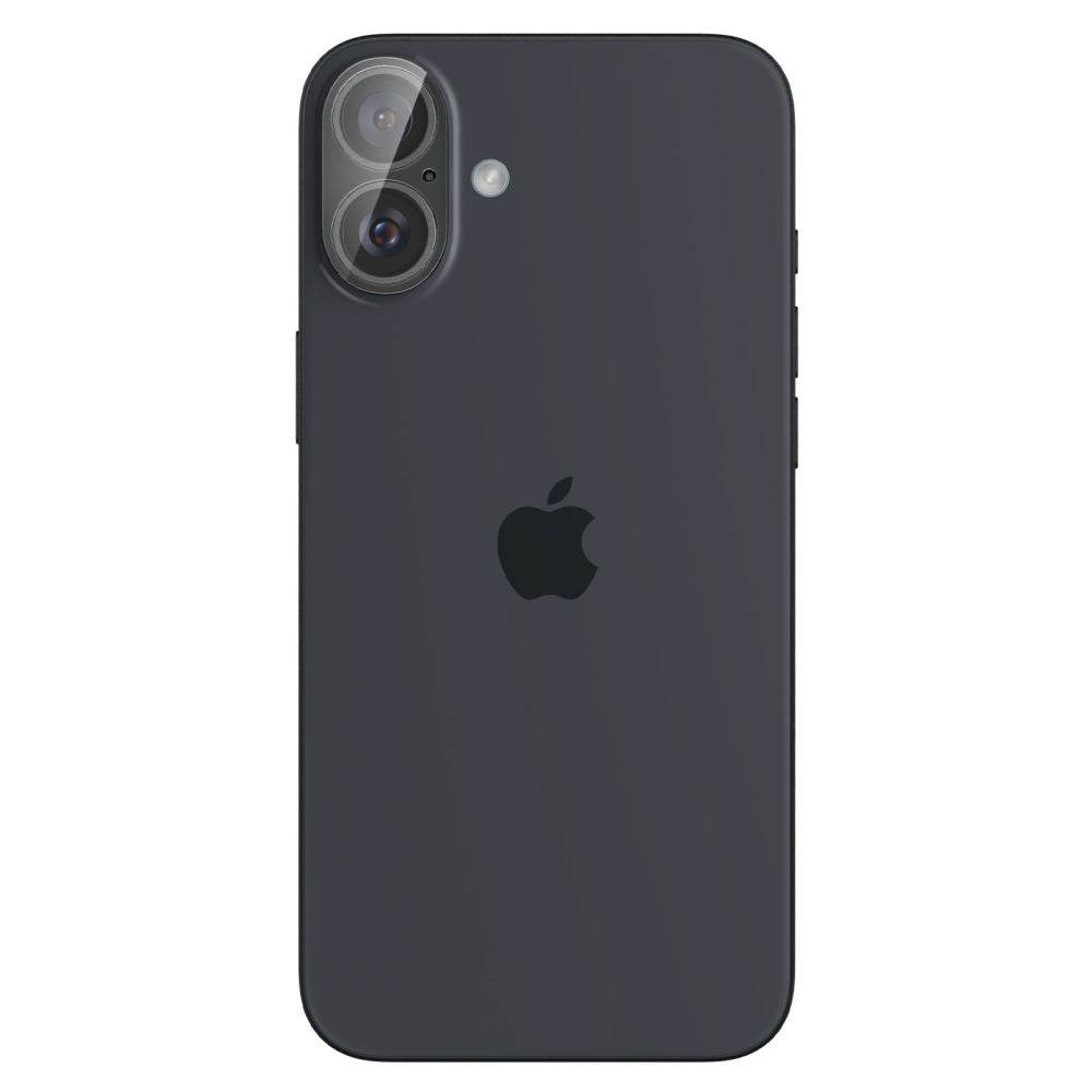 Spigen GlastR Optik Rückkamera-Schutzfolie für Apple iPhone 16 Plus / 16, gehärtetes Glas, 2er-Set, transparent AGL07923