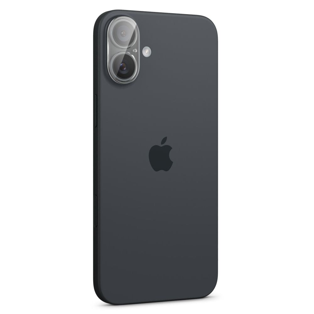 Spigen GlastR Optik Rückkamera-Schutzfolie für Apple iPhone 16 Plus / 16, gehärtetes Glas, 2er-Set, transparent AGL07923
