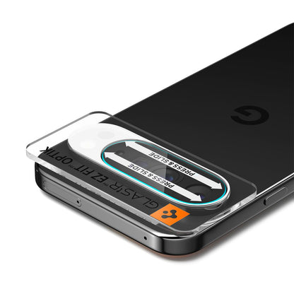 Beschermfolie Achtercamera Spigen GlastR Optik voor Google Pixel 10 Pro, Gehard Glas, Set van 2 stuks, Transparant AGL09662