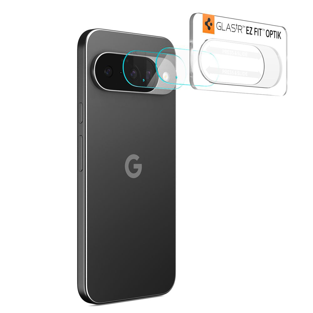 Spigen GlastR Optik Achtercamera Beschermfolie voor Google Pixel 10, Gehard Glas, Set van 2 Stuks, Transparant AGL09661