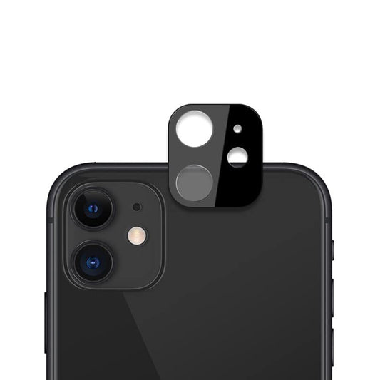 Film de protection pour caméra arrière Techsuit pour Apple iPhone 12, Verre trempé, Noir