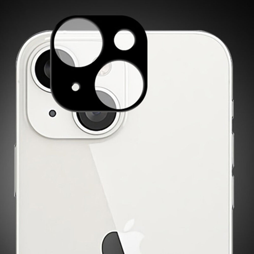 Techsuit Rückkamera-Schutzfolie für Apple iPhone 13 mini / 13, gehärtetes Glas, schwarz