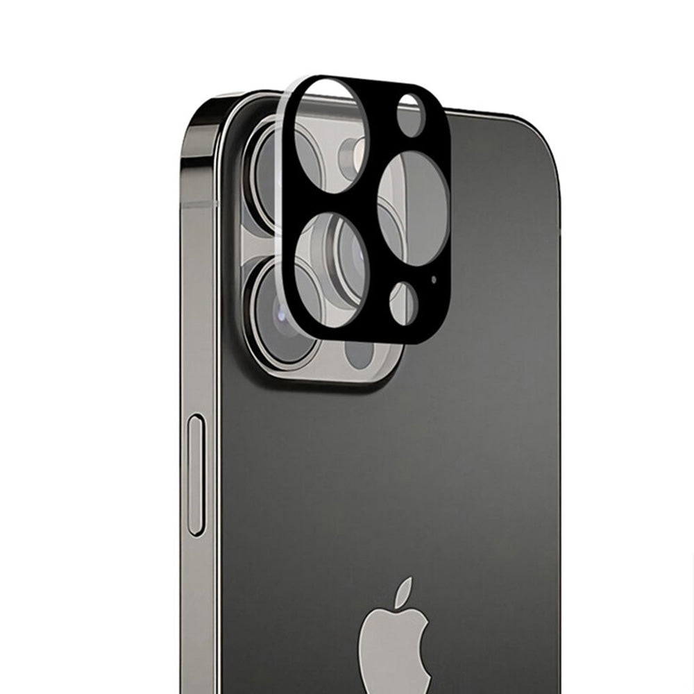 Techsuit Rückkamera-Schutzfolie für Apple iPhone 13 Pro Max / 13 Pro, gehärtetes Glas, schwarz