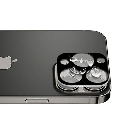 Techsuit Rückkamera-Schutzfolie für Apple iPhone 13 Pro Max / 13 Pro, gehärtetes Glas, schwarz
