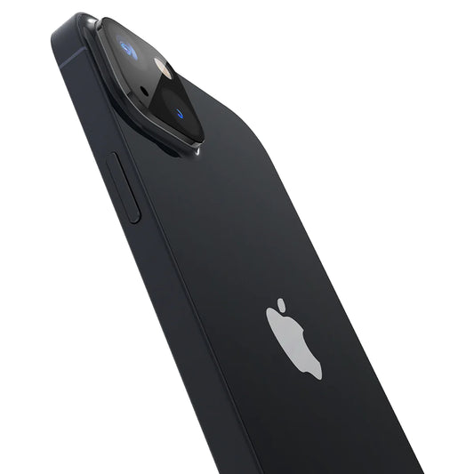 Film de protection pour caméra arrière Techsuit pour Apple iPhone 14 Plus / 14, Verre trempé, Noir