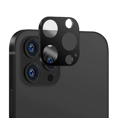Film de protection pour caméra arrière Techsuit pour Apple iPhone 14 Pro Max / 14 Pro, Verre trempé, Noir