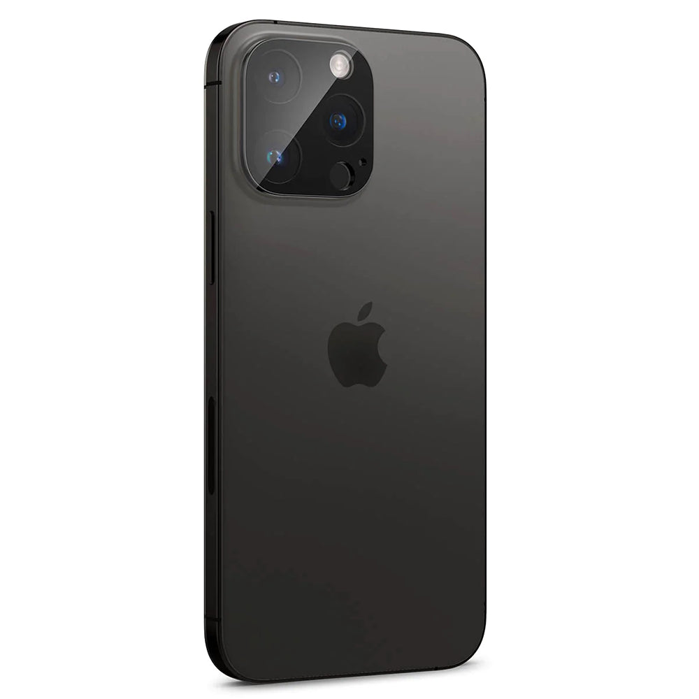 Film de protection pour caméra arrière Techsuit pour Apple iPhone 14 Pro Max / 14 Pro, Verre trempé, Noir
