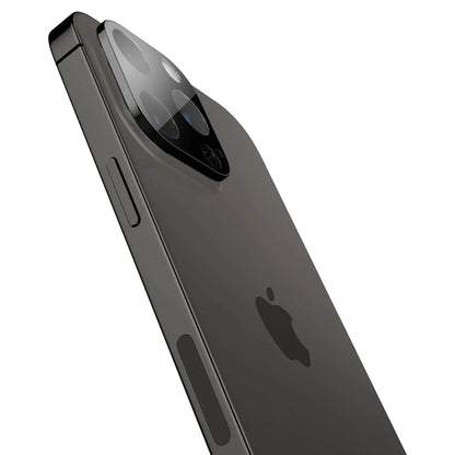 Film de protection pour caméra arrière Techsuit pour Apple iPhone 14 Pro Max / 14 Pro, Verre trempé, Noir