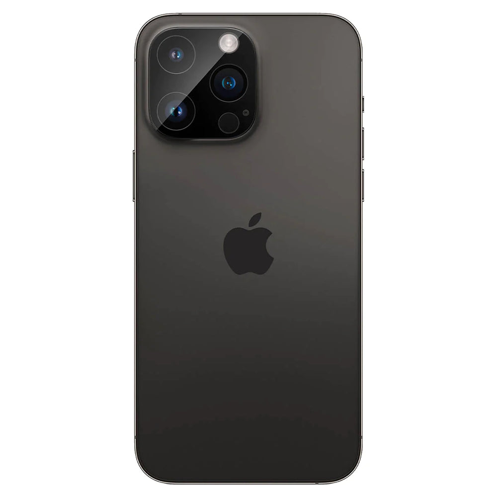 Film de protection pour caméra arrière Techsuit pour Apple iPhone 14 Pro Max / 14 Pro, Verre trempé, Noir