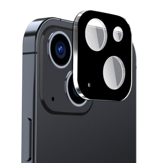 Film de protection pour caméra arrière Techsuit pour Apple iPhone 15 Plus / 15, Verre trempé, Noir