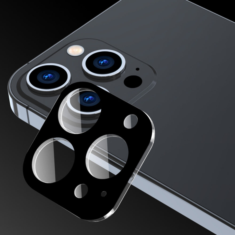Techsuit Achtercamera Beschermfolie voor Apple iPhone 16 Plus / 16, Gehard Glas, Zwart