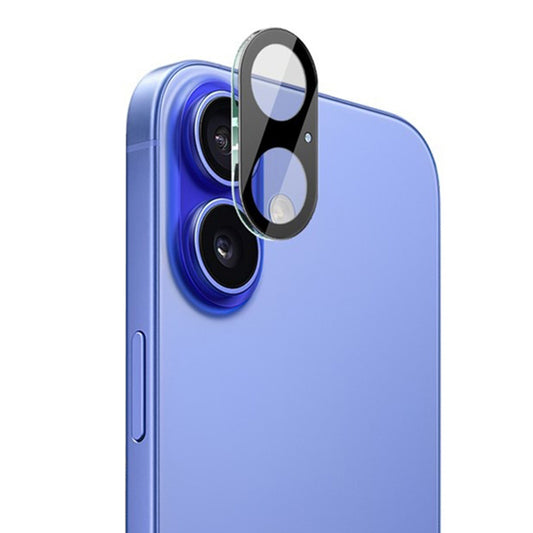 Film de protection pour caméra arrière Techsuit pour Apple iPhone 17, Verre Trempé, Noir