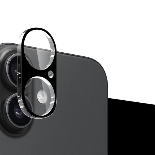 Film de protection pour caméra arrière Techsuit pour Apple iPhone 17, Verre Trempé, Noir