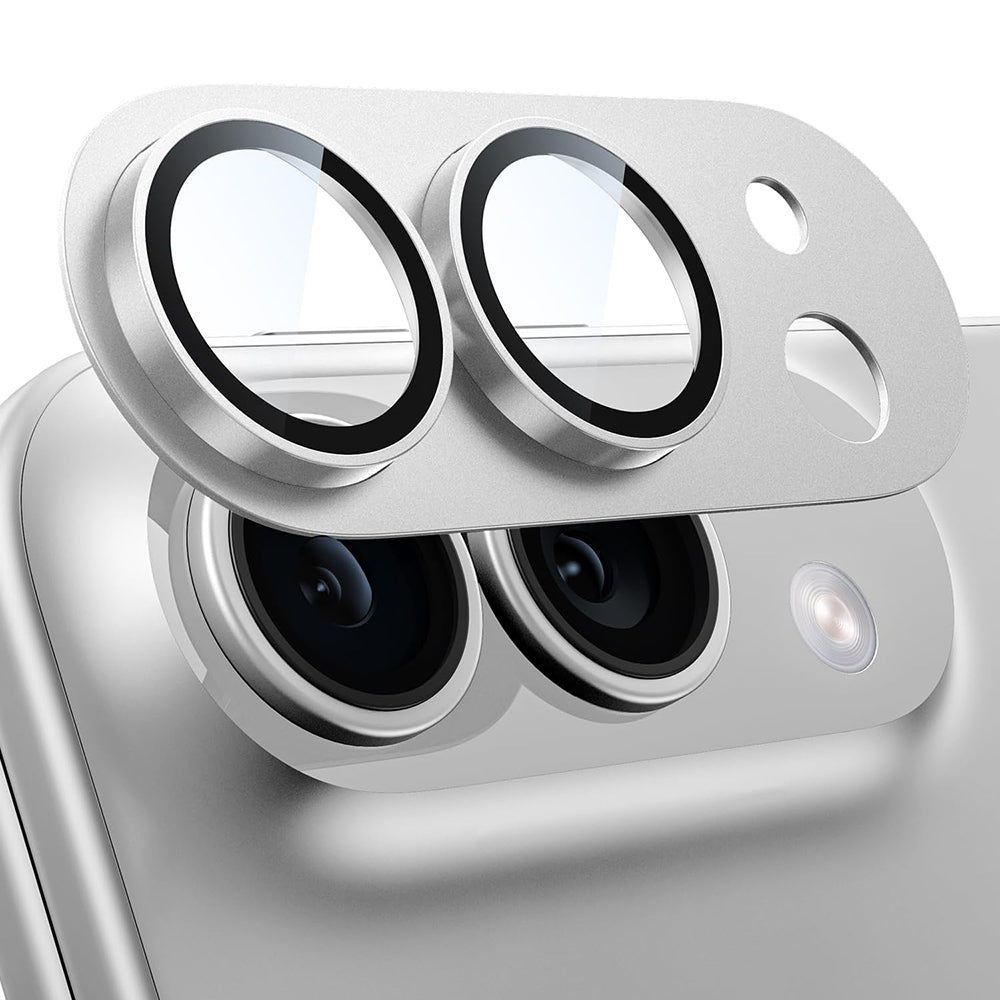 Protection pour caméra arrière Techsuit pour Apple iPhone Duo, verre trempé, gris