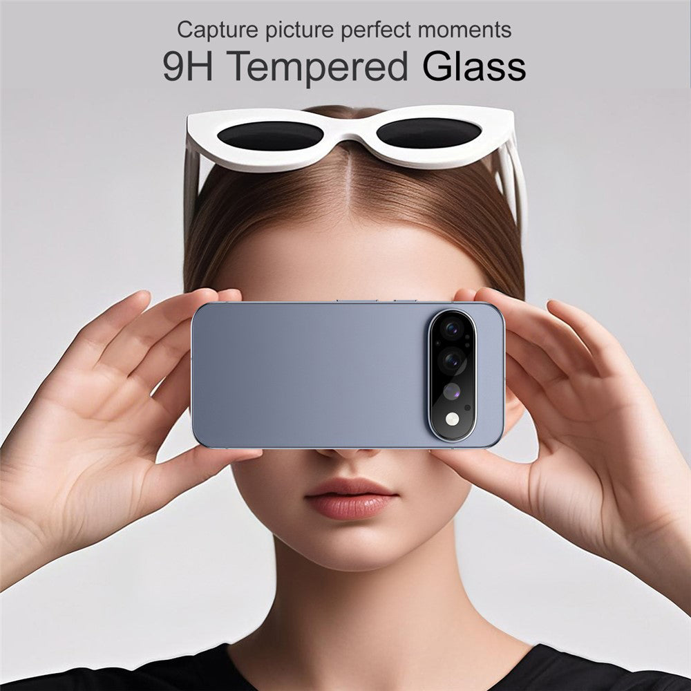 Techsuit Achtercamera Beschermfolie voor Google Pixel 11 Pro, Gehard Glas, Zwart