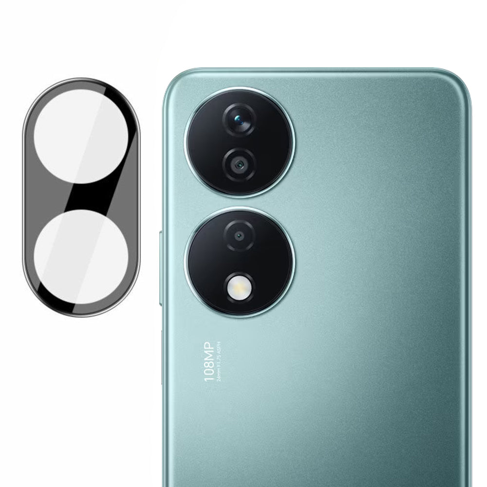 Film de protection pour caméra arrière Techsuit pour Honor X7b 5G / 90 Smart / X7b 4G, Verre trempé, Noir